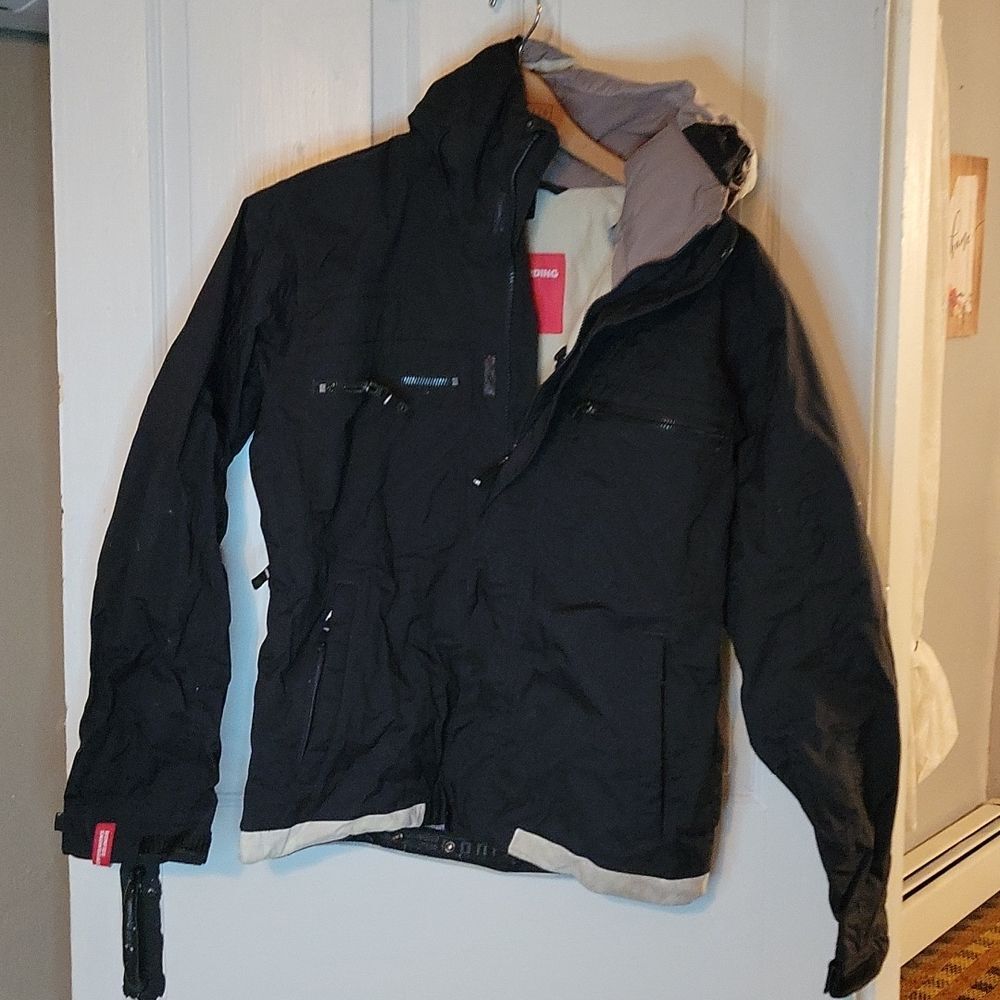 Bonfire Echo Snowboarding Jacket - Size Small - Black and Tan